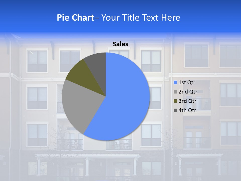 A Picture Of A Building With Cars Parked In Front Of It PowerPoint Template