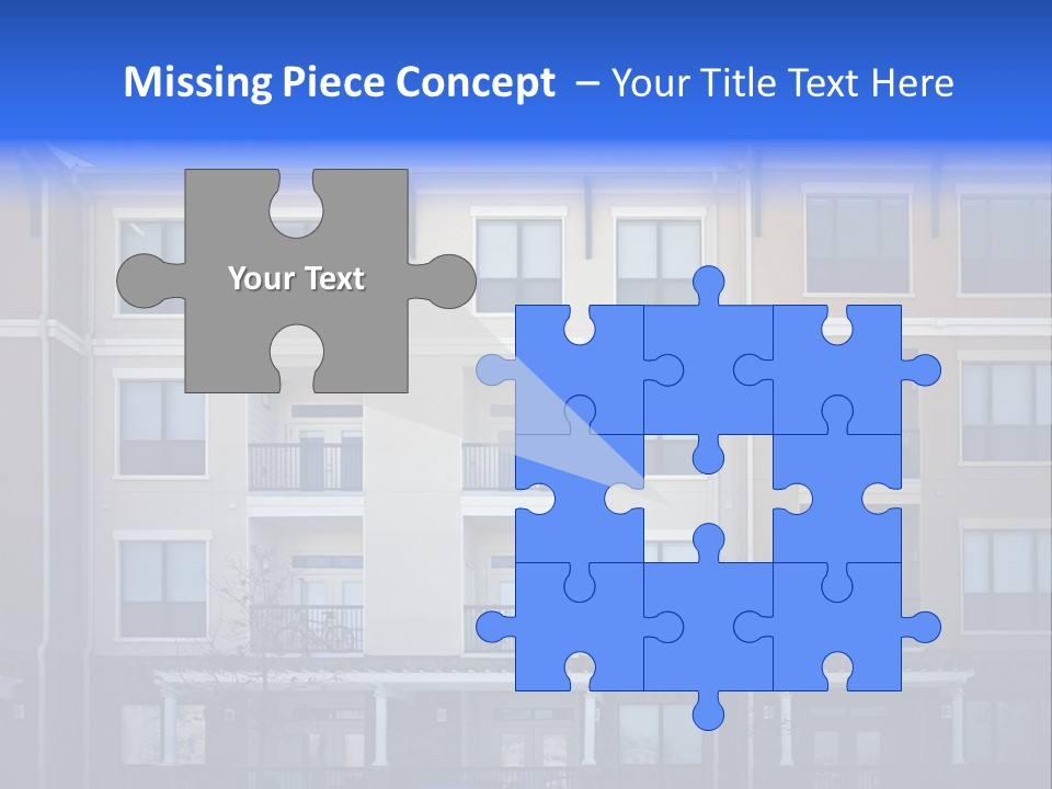 A Picture Of A Building With Cars Parked In Front Of It PowerPoint Template