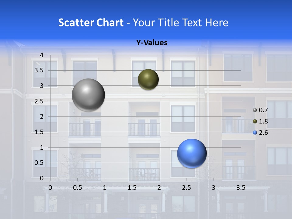 A Picture Of A Building With Cars Parked In Front Of It PowerPoint Template