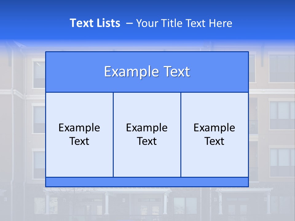 A Picture Of A Building With Cars Parked In Front Of It PowerPoint Template