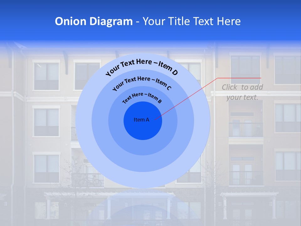 A Picture Of A Building With Cars Parked In Front Of It PowerPoint Template