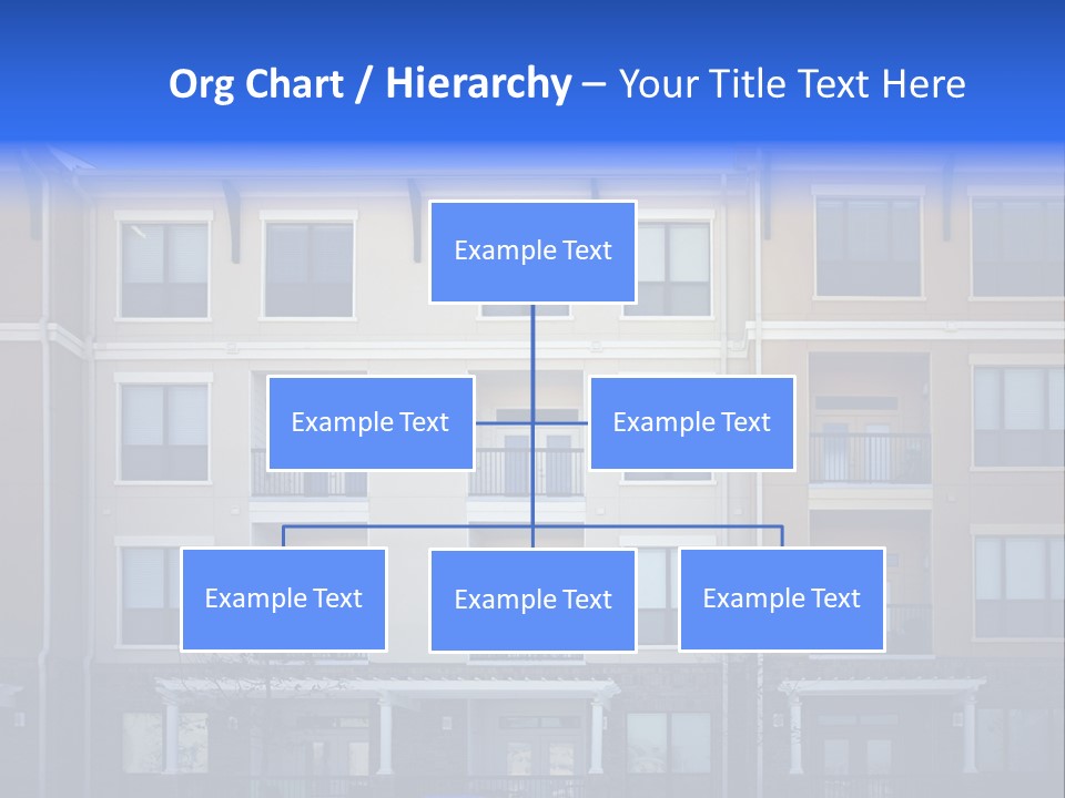 A Picture Of A Building With Cars Parked In Front Of It PowerPoint Template