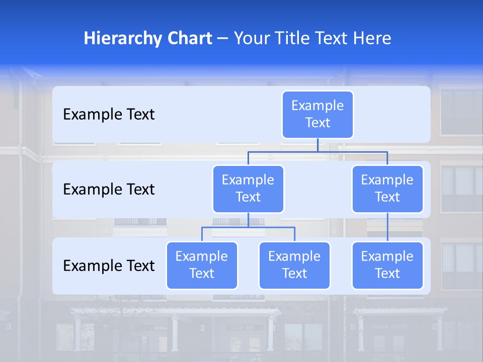 A Picture Of A Building With Cars Parked In Front Of It PowerPoint Template
