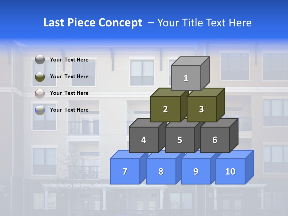 A Picture Of A Building With Cars Parked In Front Of It PowerPoint Template