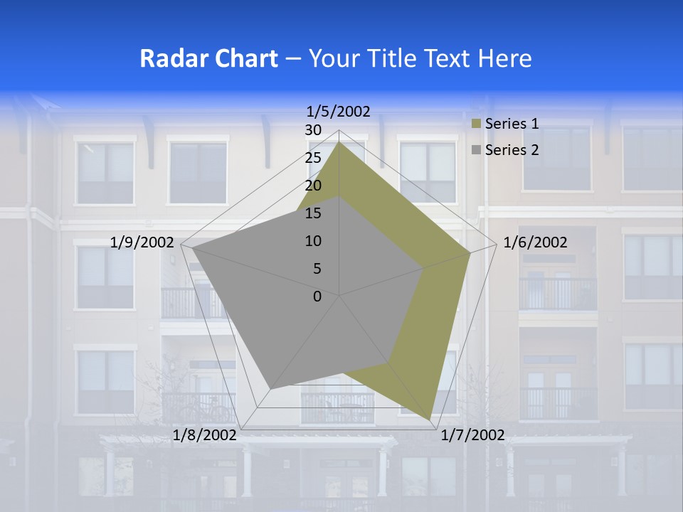 A Picture Of A Building With Cars Parked In Front Of It PowerPoint Template