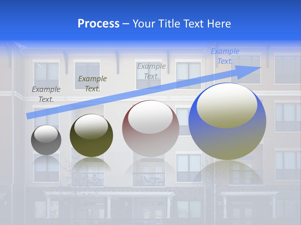 A Picture Of A Building With Cars Parked In Front Of It PowerPoint Template