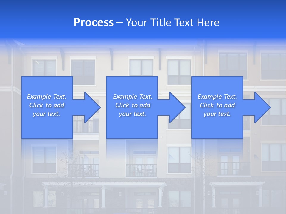A Picture Of A Building With Cars Parked In Front Of It PowerPoint Template