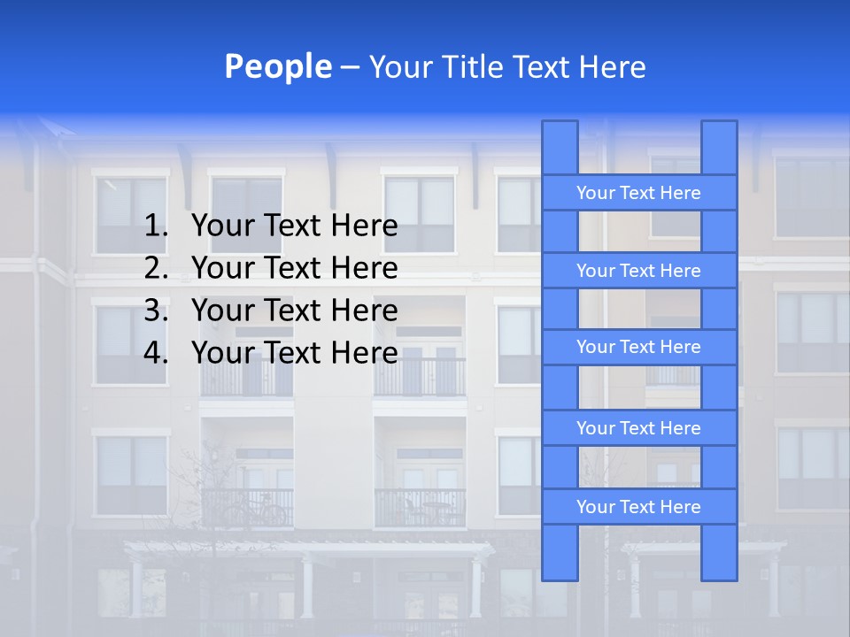 A Picture Of A Building With Cars Parked In Front Of It PowerPoint Template