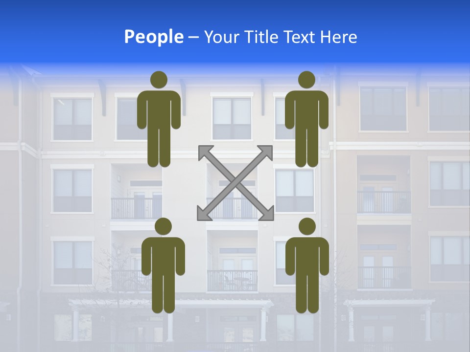 A Picture Of A Building With Cars Parked In Front Of It PowerPoint Template