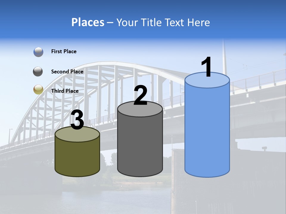 A Bridge Over A Body Of Water With A Sky Background PowerPoint Template