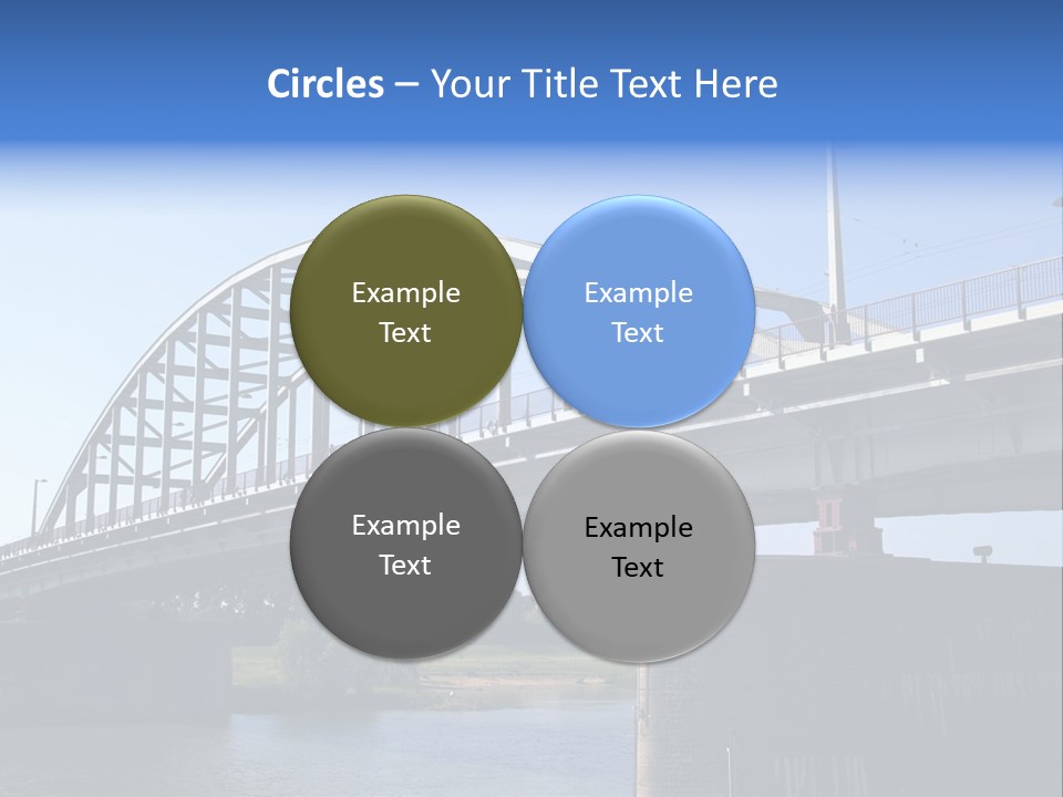 A Bridge Over A Body Of Water With A Sky Background PowerPoint Template