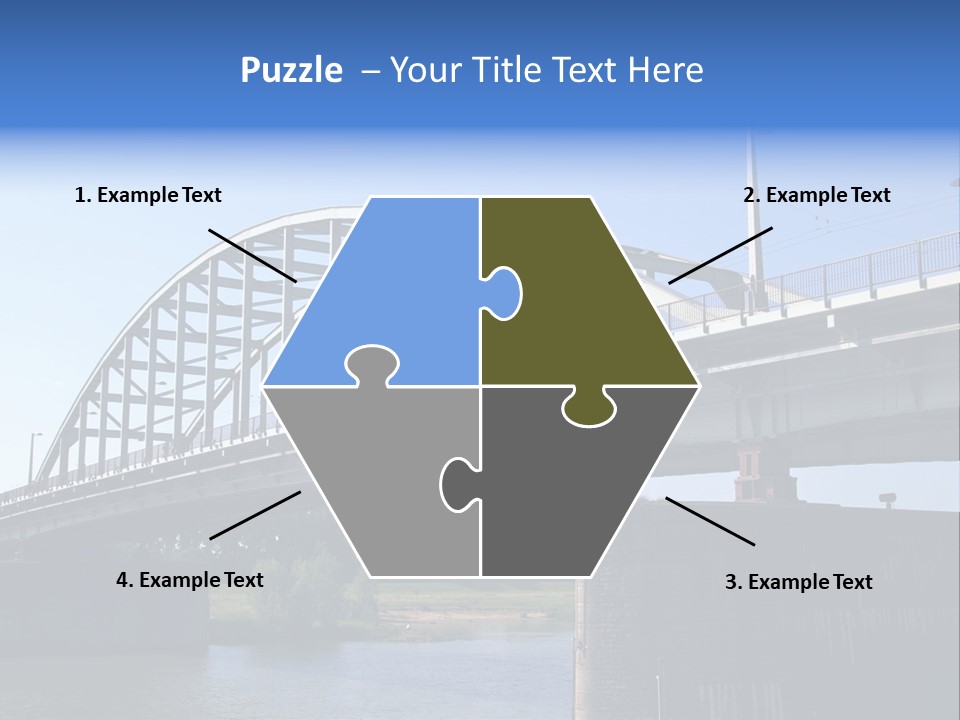 A Bridge Over A Body Of Water With A Sky Background PowerPoint Template