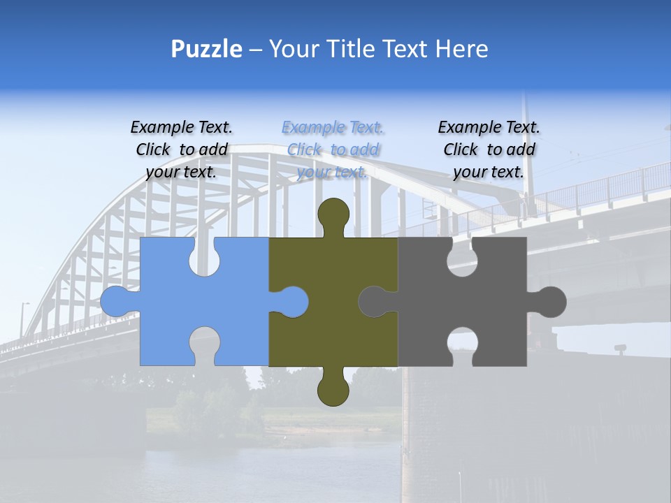 A Bridge Over A Body Of Water With A Sky Background PowerPoint Template