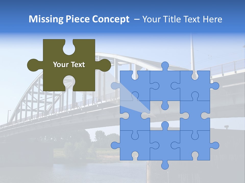 A Bridge Over A Body Of Water With A Sky Background PowerPoint Template