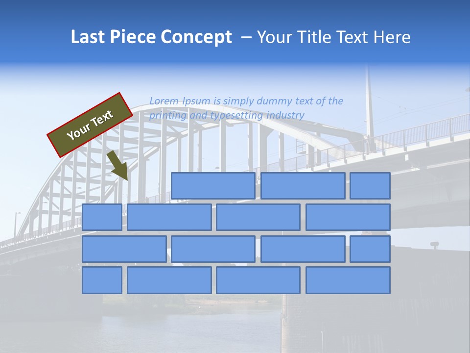 A Bridge Over A Body Of Water With A Sky Background PowerPoint Template