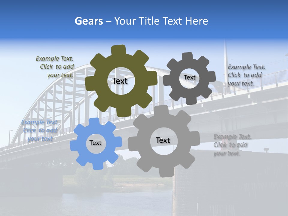 A Bridge Over A Body Of Water With A Sky Background PowerPoint Template