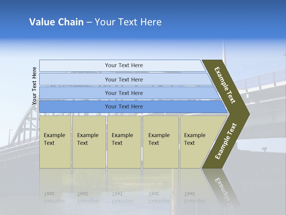 A Bridge Over A Body Of Water With A Sky Background PowerPoint Template