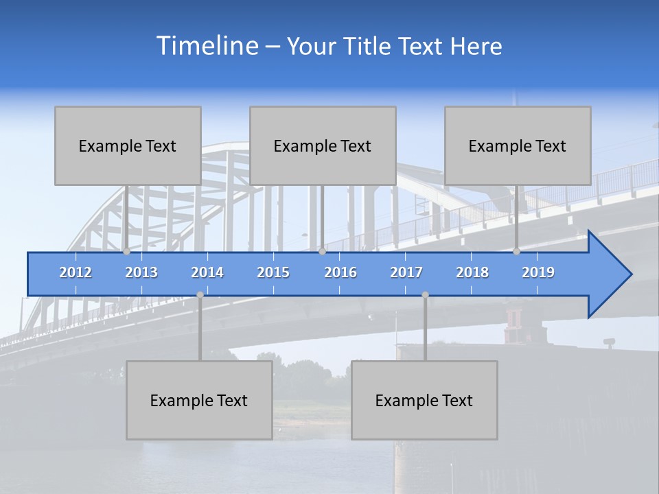 A Bridge Over A Body Of Water With A Sky Background PowerPoint Template