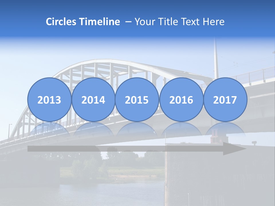 A Bridge Over A Body Of Water With A Sky Background PowerPoint Template