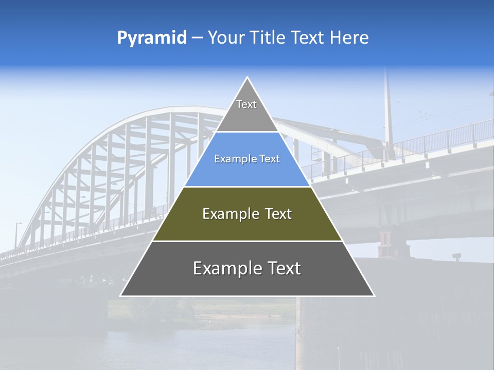 A Bridge Over A Body Of Water With A Sky Background PowerPoint Template