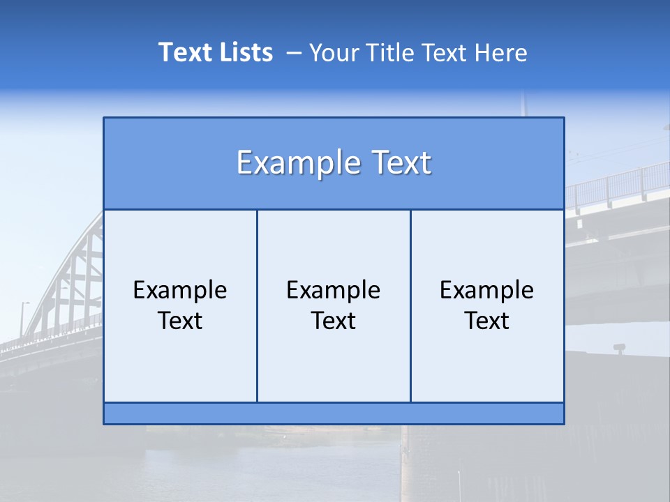 A Bridge Over A Body Of Water With A Sky Background PowerPoint Template