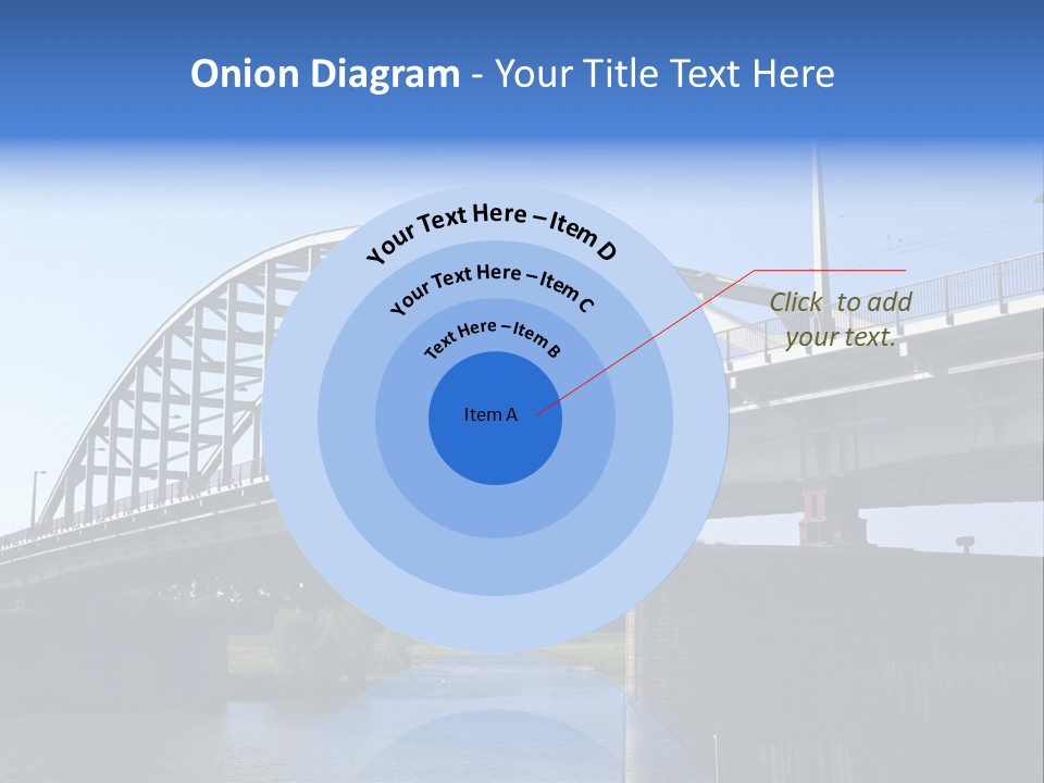 A Bridge Over A Body Of Water With A Sky Background PowerPoint Template