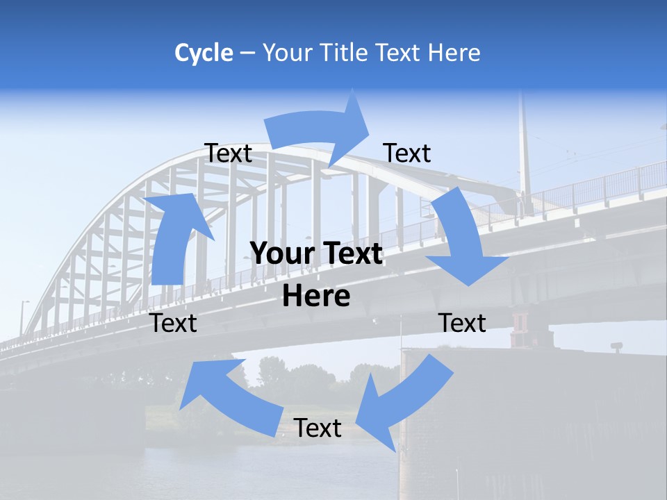 A Bridge Over A Body Of Water With A Sky Background PowerPoint Template