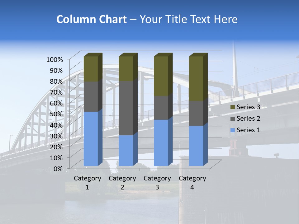 A Bridge Over A Body Of Water With A Sky Background PowerPoint Template