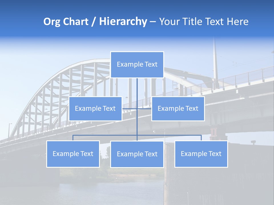 A Bridge Over A Body Of Water With A Sky Background PowerPoint Template