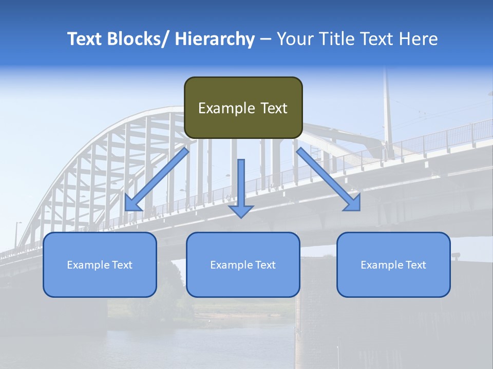 A Bridge Over A Body Of Water With A Sky Background PowerPoint Template