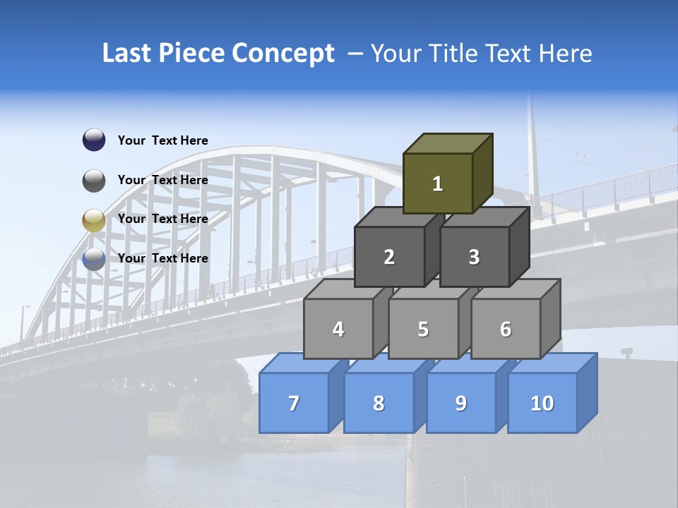 A Bridge Over A Body Of Water With A Sky Background PowerPoint Template