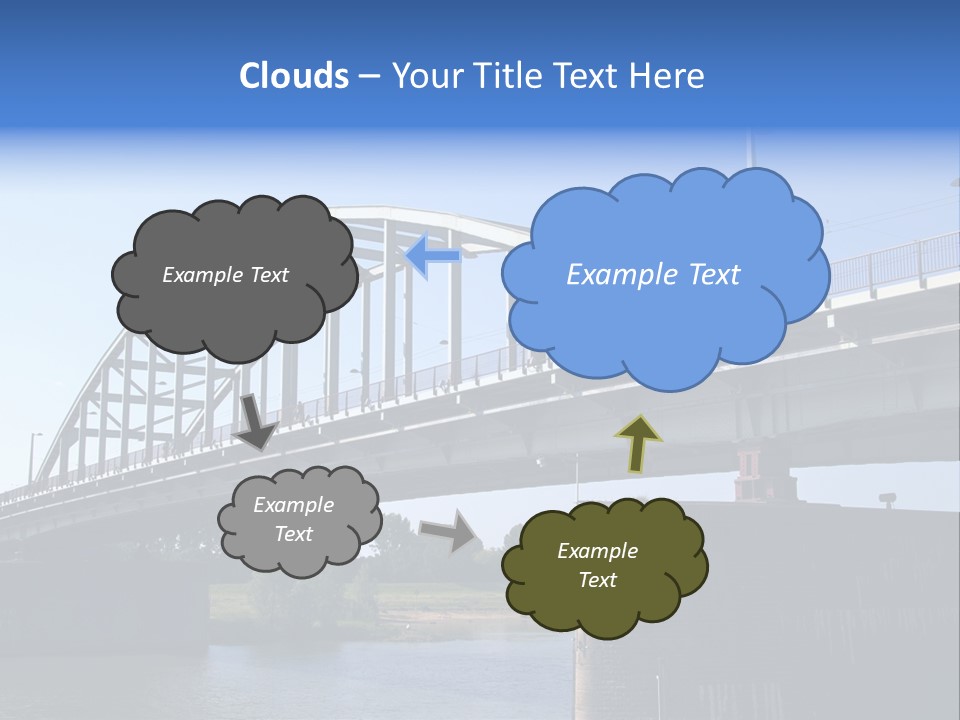 A Bridge Over A Body Of Water With A Sky Background PowerPoint Template