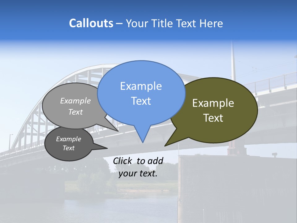 A Bridge Over A Body Of Water With A Sky Background PowerPoint Template