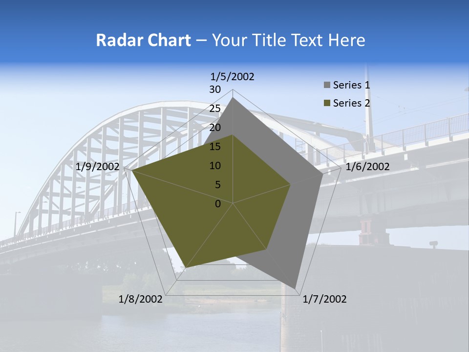 A Bridge Over A Body Of Water With A Sky Background PowerPoint Template