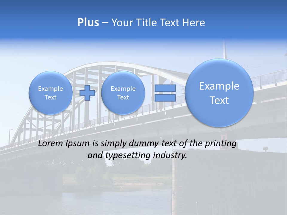 A Bridge Over A Body Of Water With A Sky Background PowerPoint Template