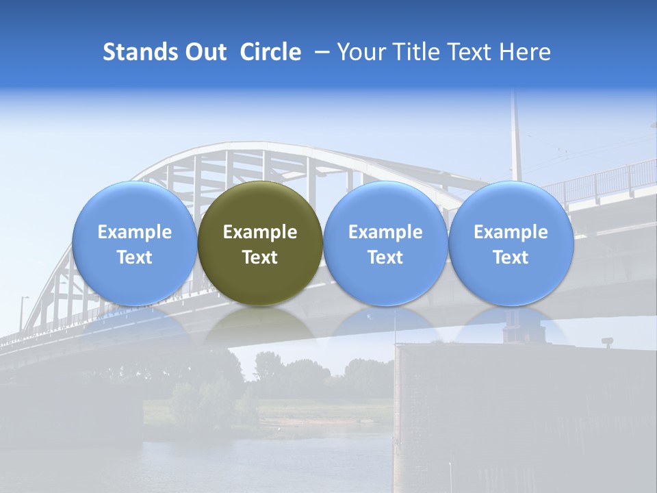 A Bridge Over A Body Of Water With A Sky Background PowerPoint Template