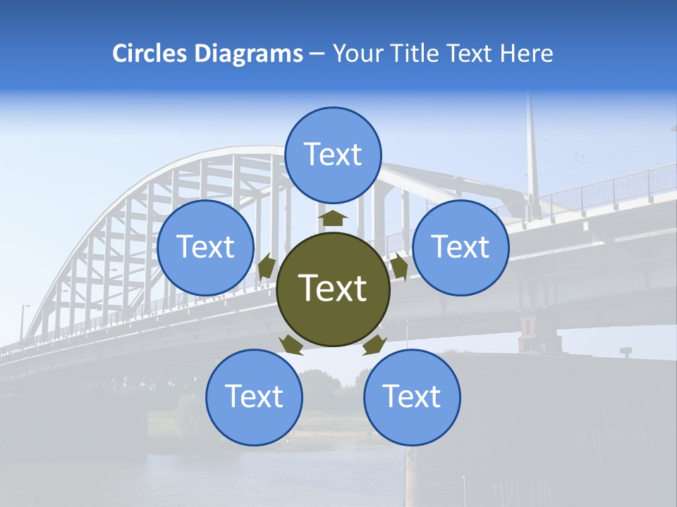 A Bridge Over A Body Of Water With A Sky Background PowerPoint Template