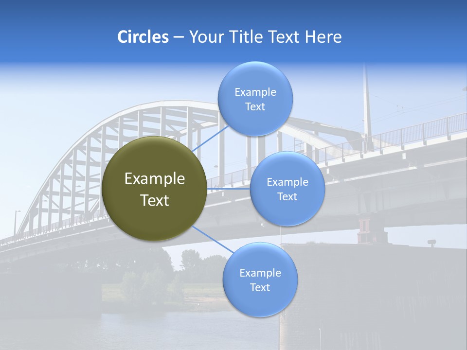 A Bridge Over A Body Of Water With A Sky Background PowerPoint Template