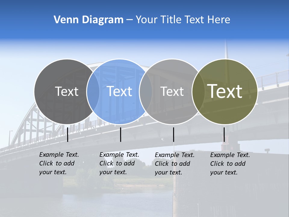 A Bridge Over A Body Of Water With A Sky Background PowerPoint Template