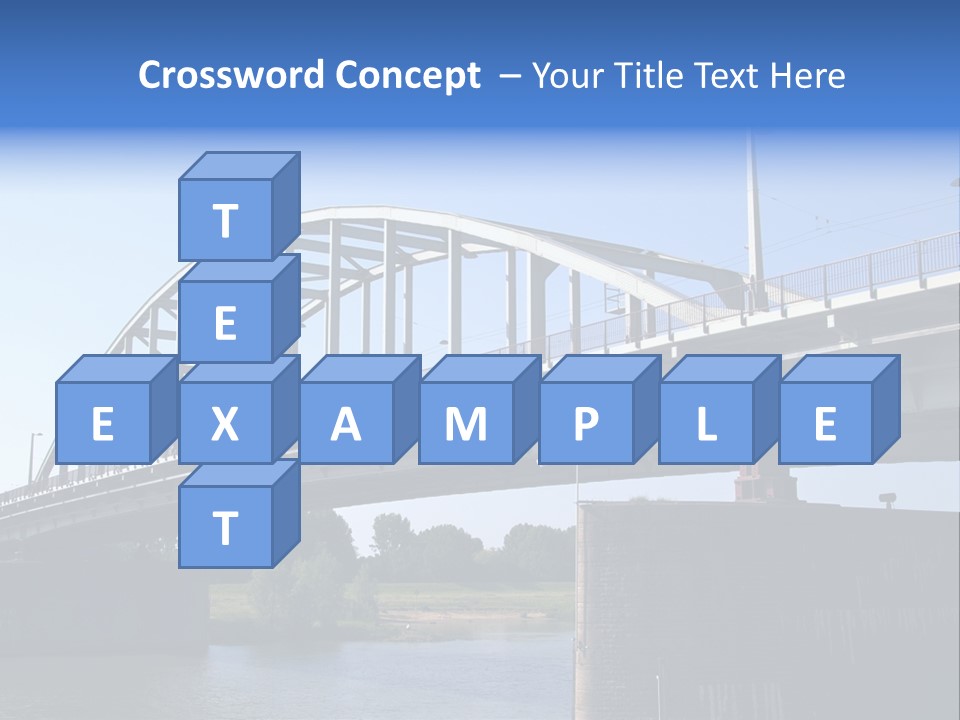 A Bridge Over A Body Of Water With A Sky Background PowerPoint Template