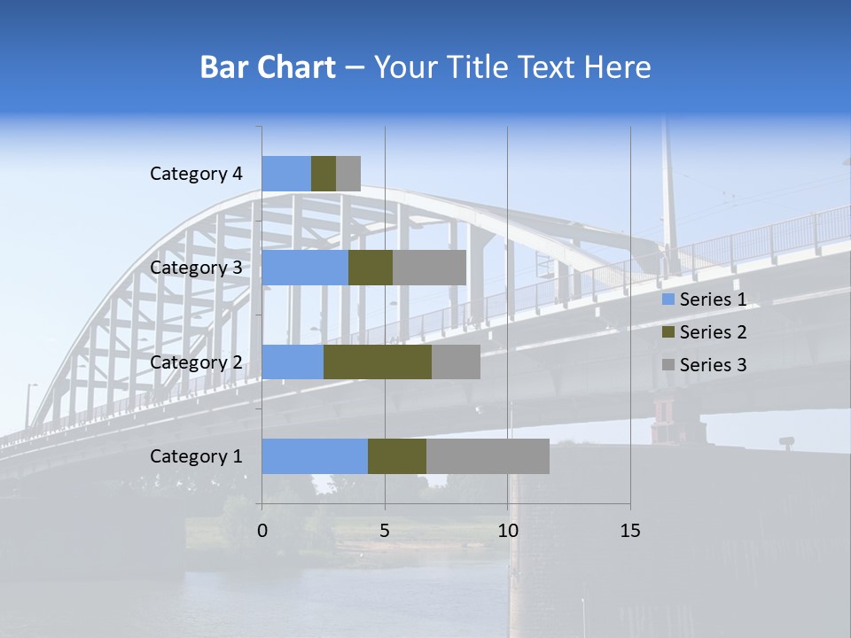 A Bridge Over A Body Of Water With A Sky Background PowerPoint Template