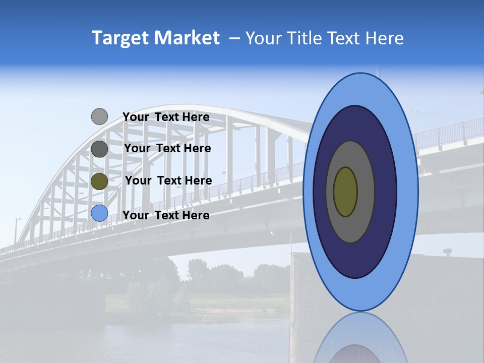 A Bridge Over A Body Of Water With A Sky Background PowerPoint Template