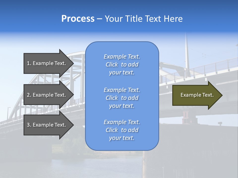 A Bridge Over A Body Of Water With A Sky Background PowerPoint Template
