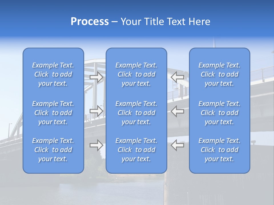 A Bridge Over A Body Of Water With A Sky Background PowerPoint Template