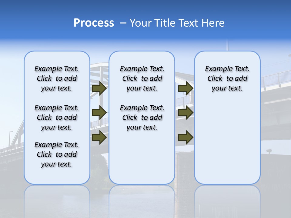A Bridge Over A Body Of Water With A Sky Background PowerPoint Template