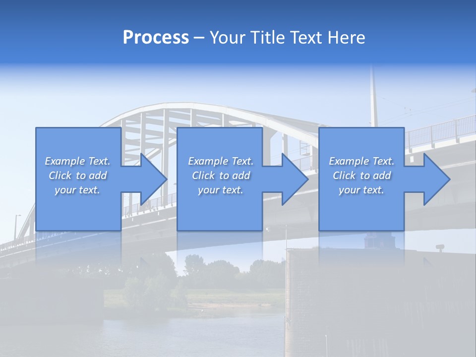 A Bridge Over A Body Of Water With A Sky Background PowerPoint Template