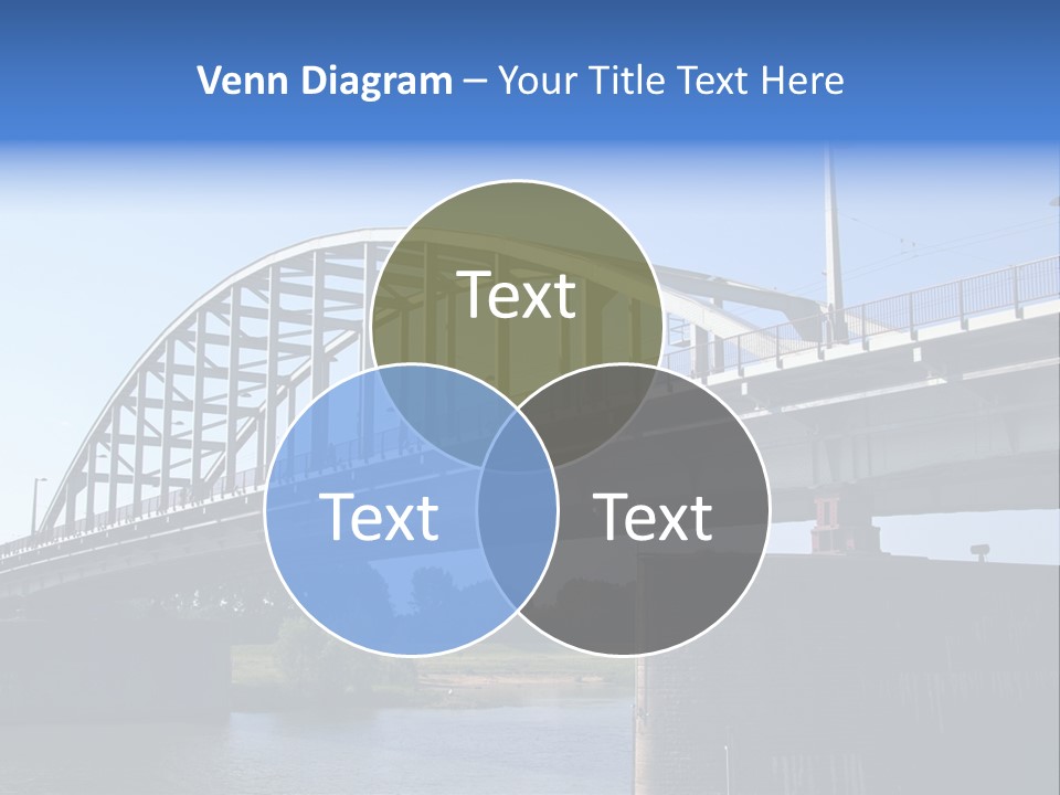 A Bridge Over A Body Of Water With A Sky Background PowerPoint Template