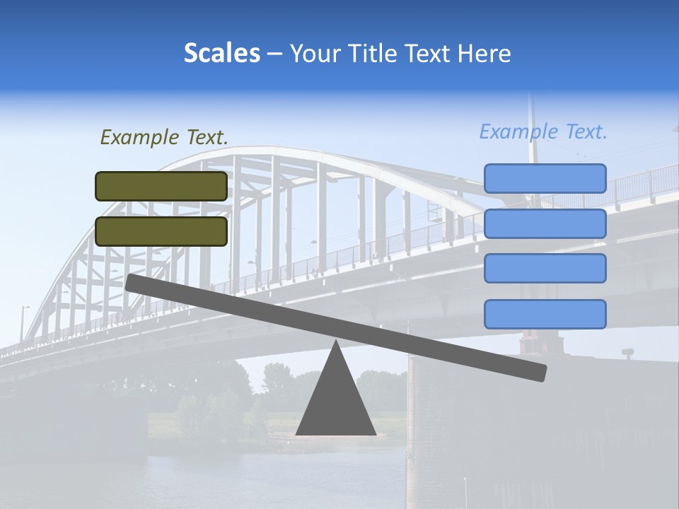 A Bridge Over A Body Of Water With A Sky Background PowerPoint Template