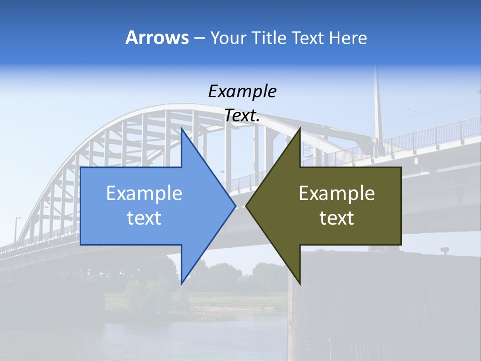 A Bridge Over A Body Of Water With A Sky Background PowerPoint Template