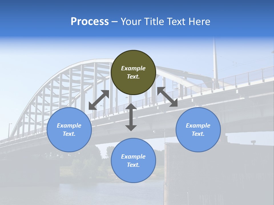 A Bridge Over A Body Of Water With A Sky Background PowerPoint Template